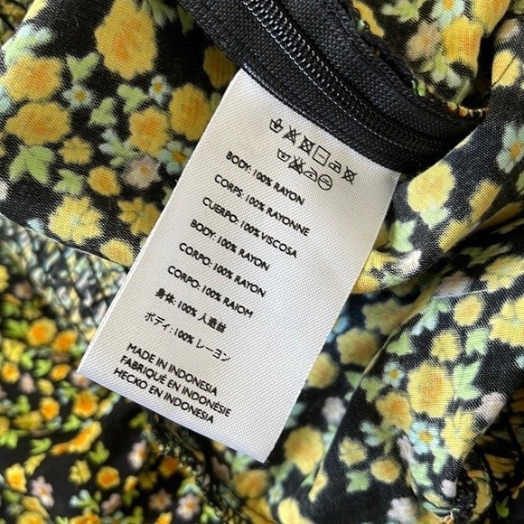 Faithfull the Brand Black and Yellow Floral Jumpsuit - Picture 12 of 13